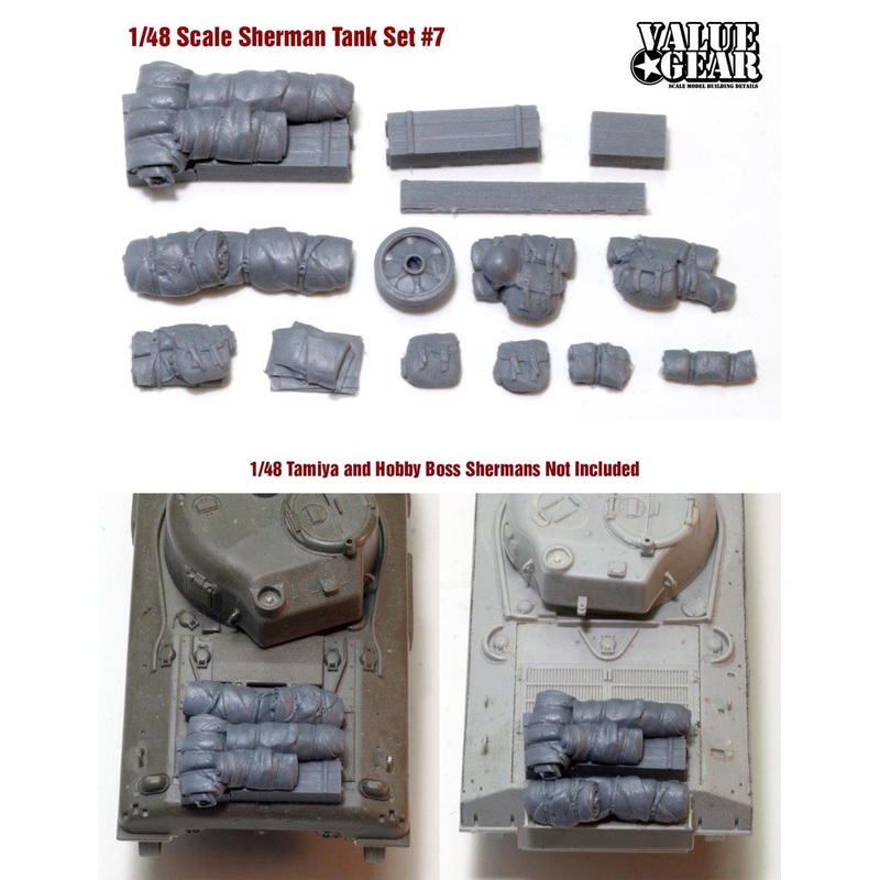 1/48 Scale resin stowage set Sherman Tank Set #7