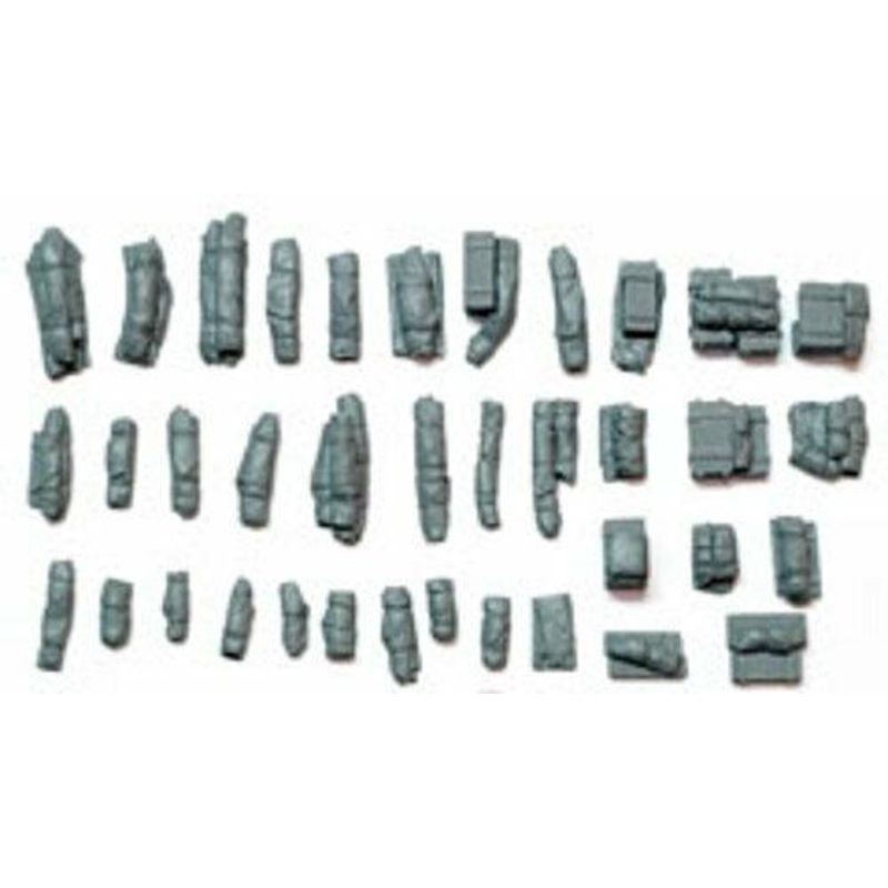 1/72 scale 72001 Tents, Tarps & Crates #1 (37 Pieces) Valuegear