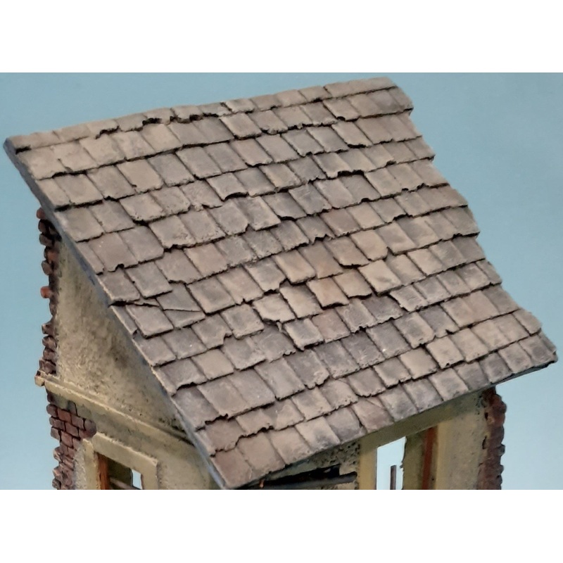 FoG Models 1/35 Large Roof tile section 210mm x 150mm (Resin)
