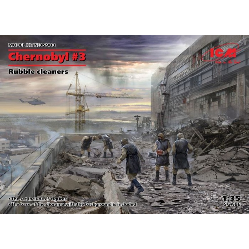 ICM – 1/35 Chernobyl #3. Rubble cleaners (5 figures) Stalker post apocalyptic