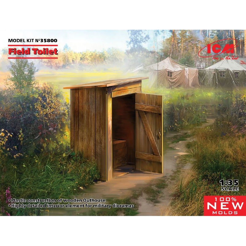 ICM 1/35 scale Wooden WC (Field Toilet) out house