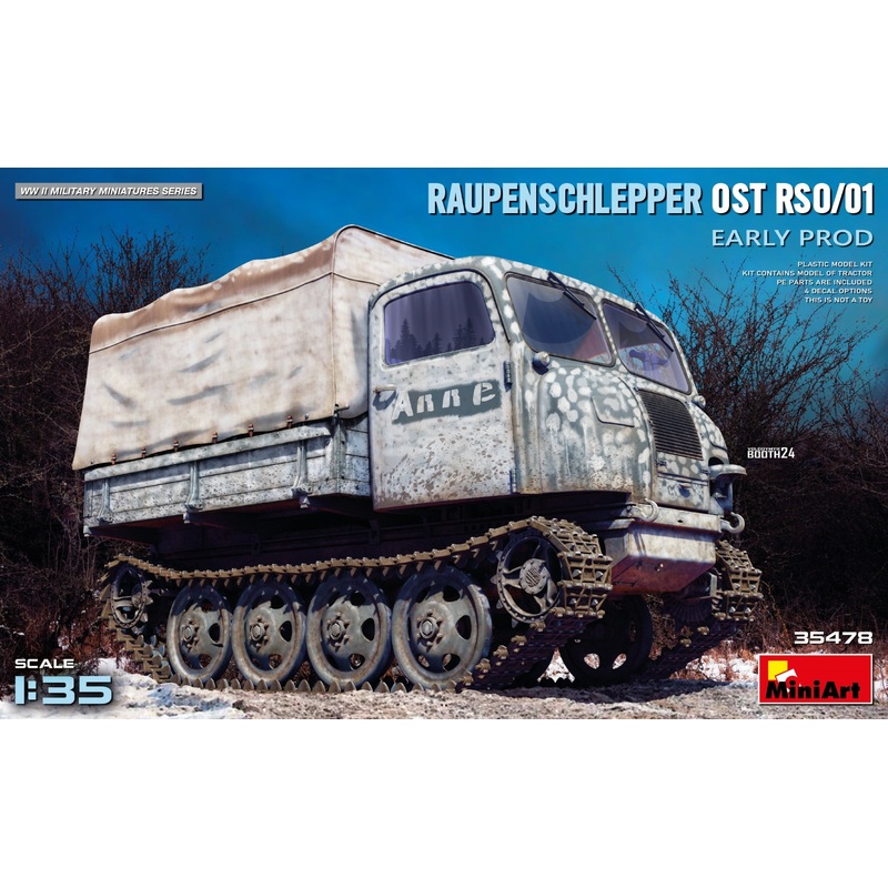 Miniart 1/35 WW2 German RAUPENSCHLEPPER OST RSO/01. EARLY PROD