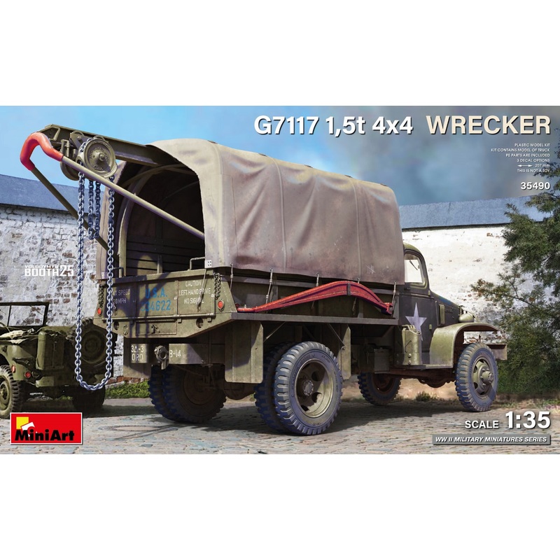 Miniart WW2 1/35 US truck G7117 1,5T 4×4  WRECKER