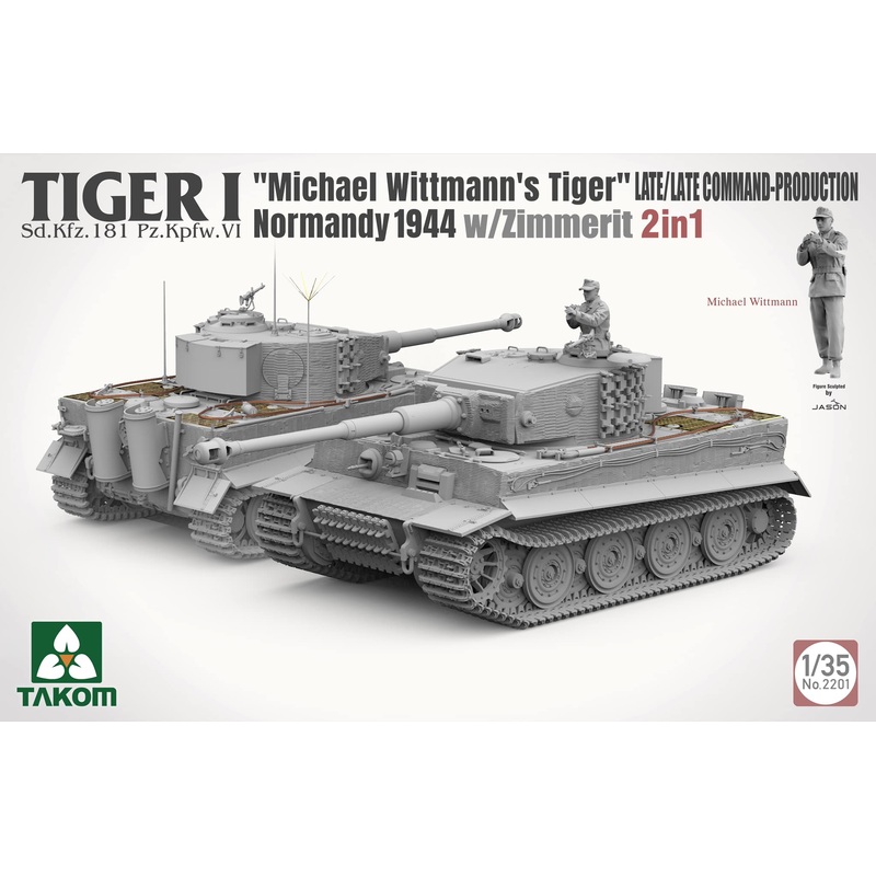 TAKOM 1/35 WW2 German Tiger I Mid Production w/zimmerit