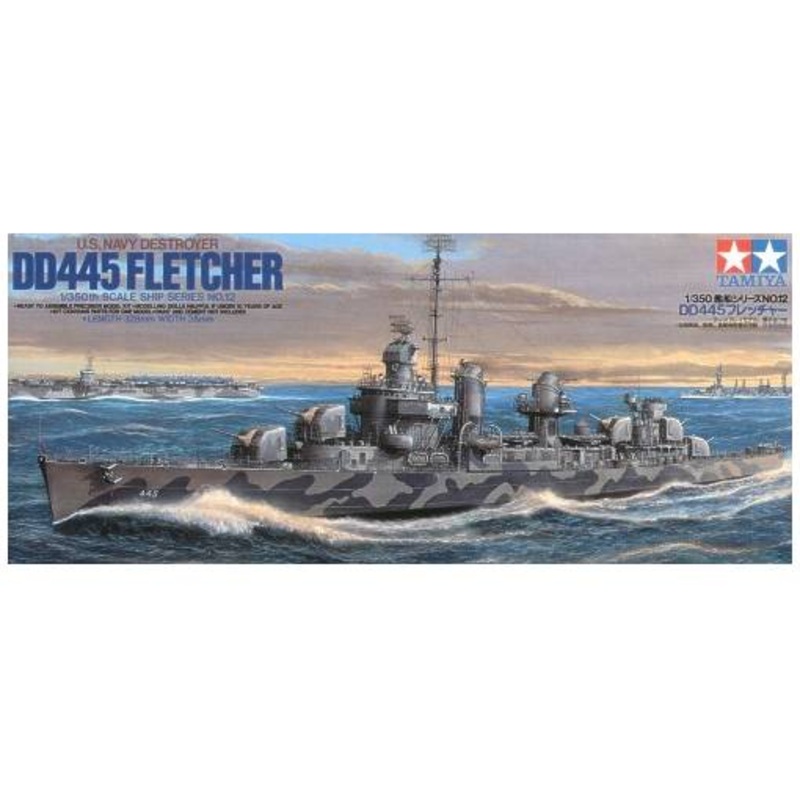 TAMIYA 1/350 SHIPS U.S. NAVY DD445 FLETCHER USN Destroyer boat model kit