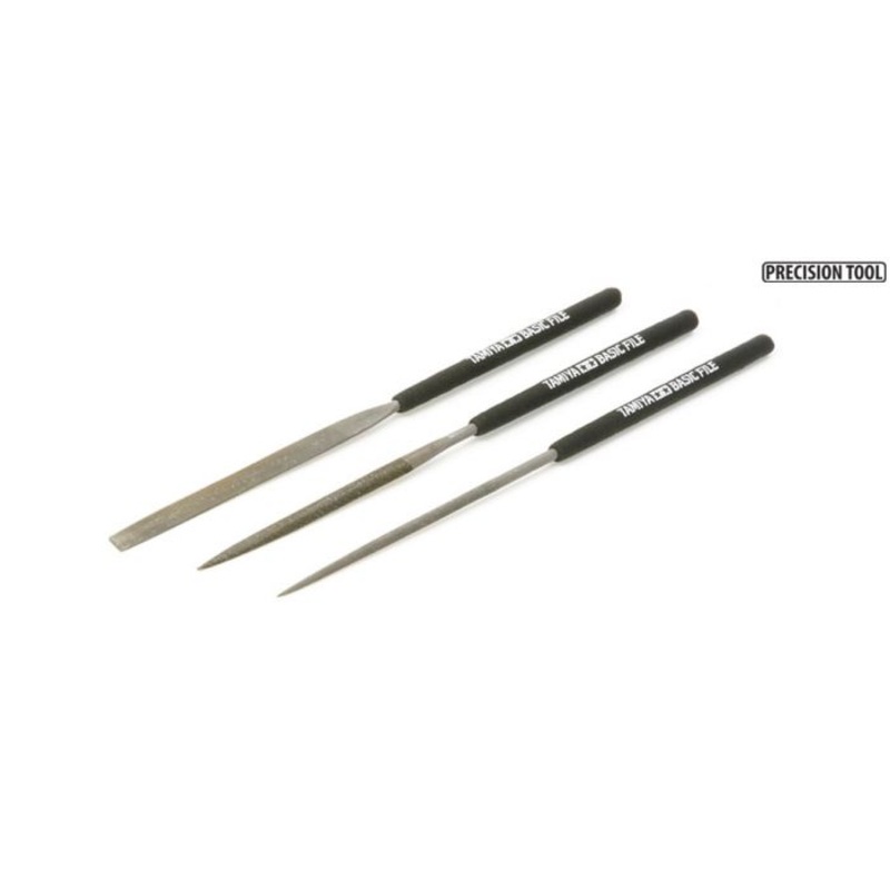 TAMIYA TOOLS / ACCESSORIES BASIC FILE SET SMOOTH DOUBLE CUT 3 pack