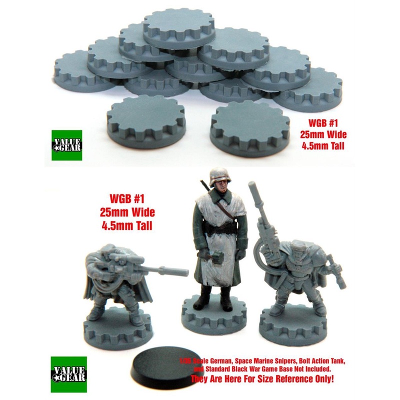 Wargaming base WGB01 25 mm Base Set