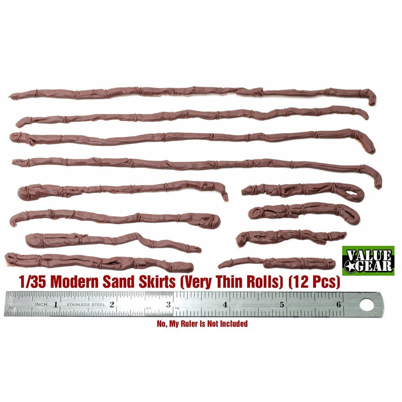 1/35 scale Modern sand skirts (Very thin rolls) 12 pcs