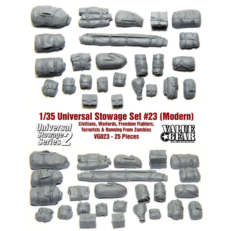 1/35 Scale resin kit  Series 2 (Modern Universal) Tents & Tarps #23 (25 Pieces)