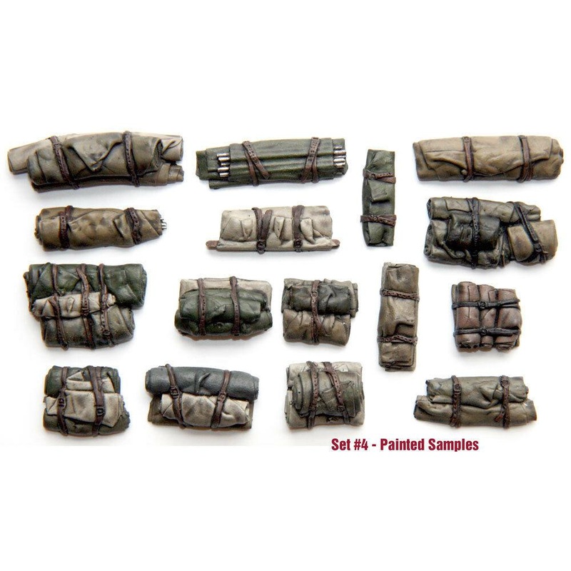 1/35 Scale resin kit Tents & Tarps Set  #4 military vehicle stowage