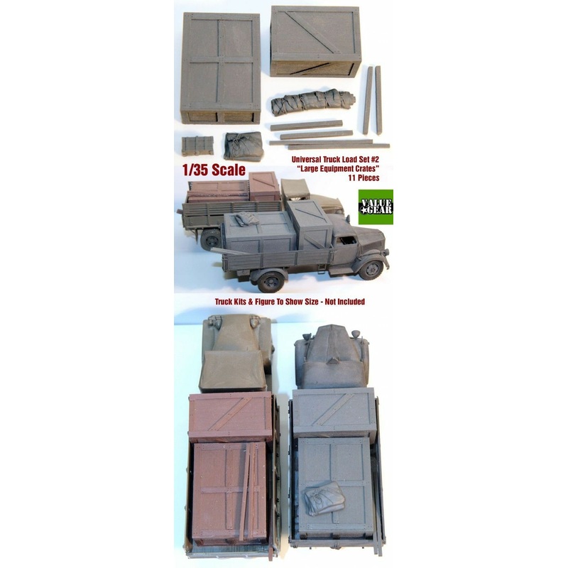 1/35 Scale resin kit Universal / Generic Truckload (Large Equipment Crates) #2