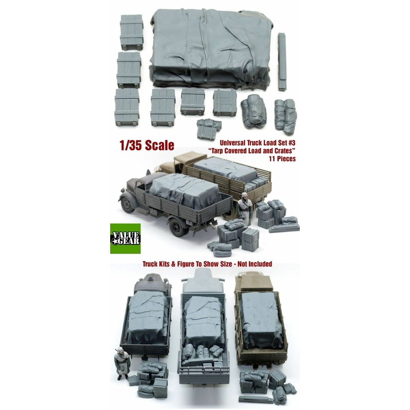 1/35 Scale resin kit Universal / Generic Truckload (Tarp Covered Crates) #3