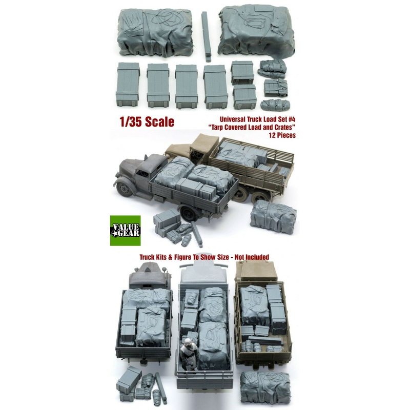 1/35 Scale resin kit Universal / Generic Truckload (Tarp Covered Crates) #4