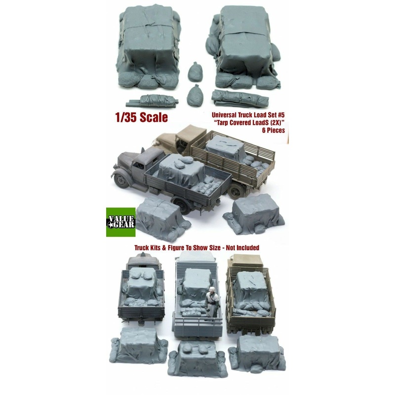 1/35 Scale resin kit Universal / Generic Truckload (Tarp Covered Crates) #5