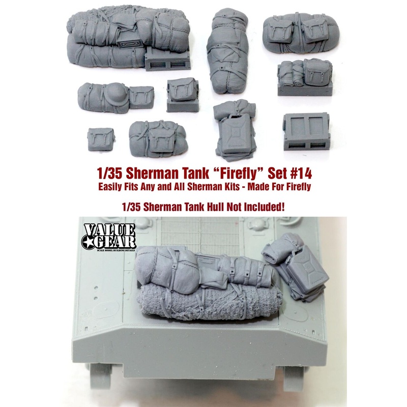 1/35 scale resin kit US Sherman Engine Deck & Stowage Set #14
