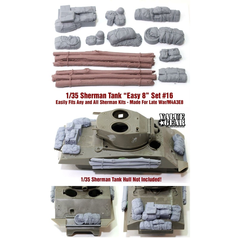 1/35 scale resin kit US Sherman Engine Deck & Stowage Set #16