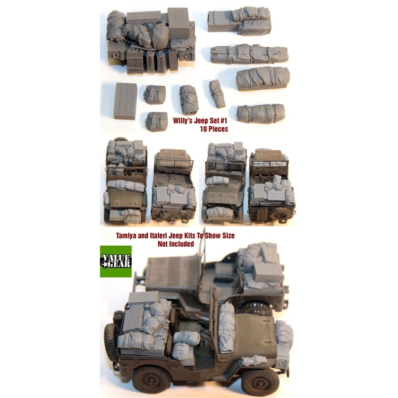 1/35 Scale resin kit Willy’s Jeep Set #1