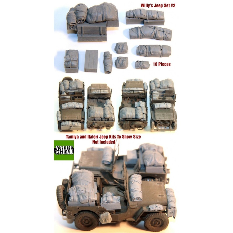 1/35 Scale resin kit Willy’s Jeep Set #2
