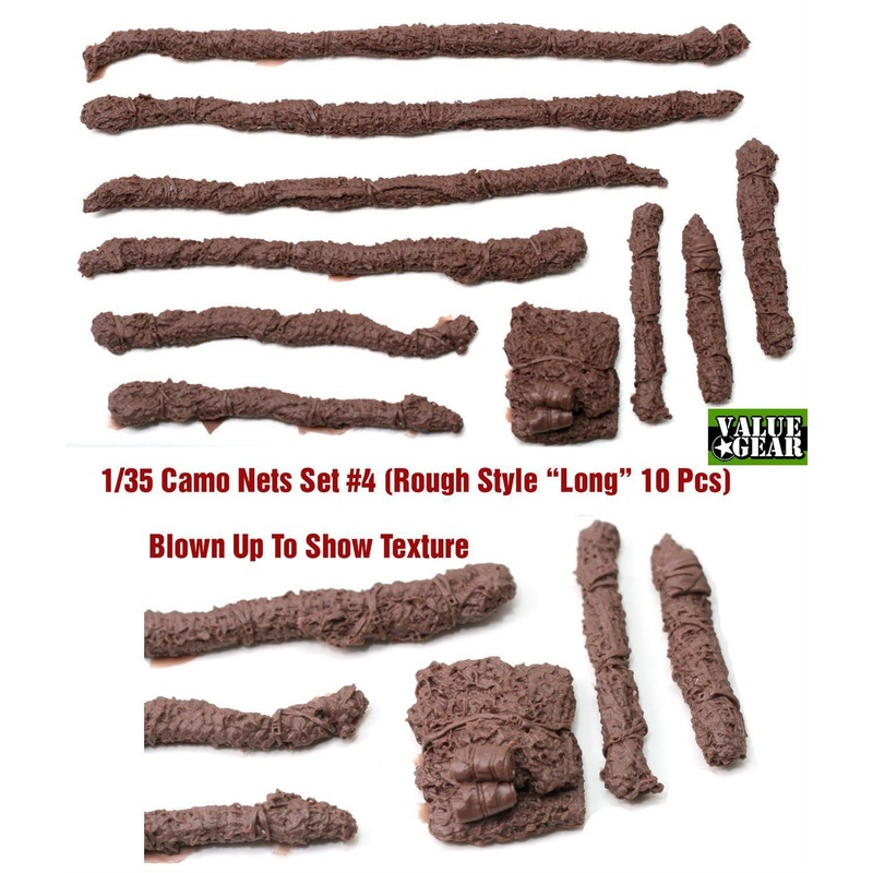 1/35 scale resin model kit Camo Nets #4 (Rough Style Long)