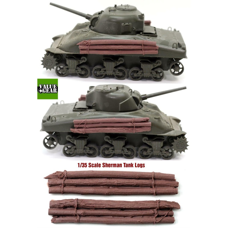 1/35 scale resin model kit Sherman Logs SB10