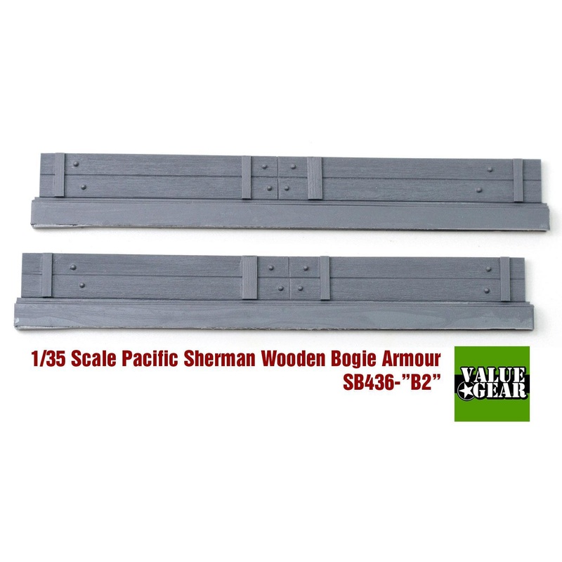 1/35 scale resin model kit Sherman M4A3 Wood Panel Armor Bogies Set #B2