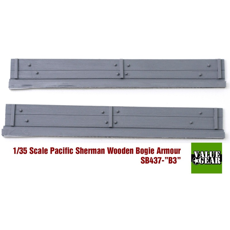 1/35 scale resin model kit Sherman M4A3 Wood Panel Armor Bogies Set #B3