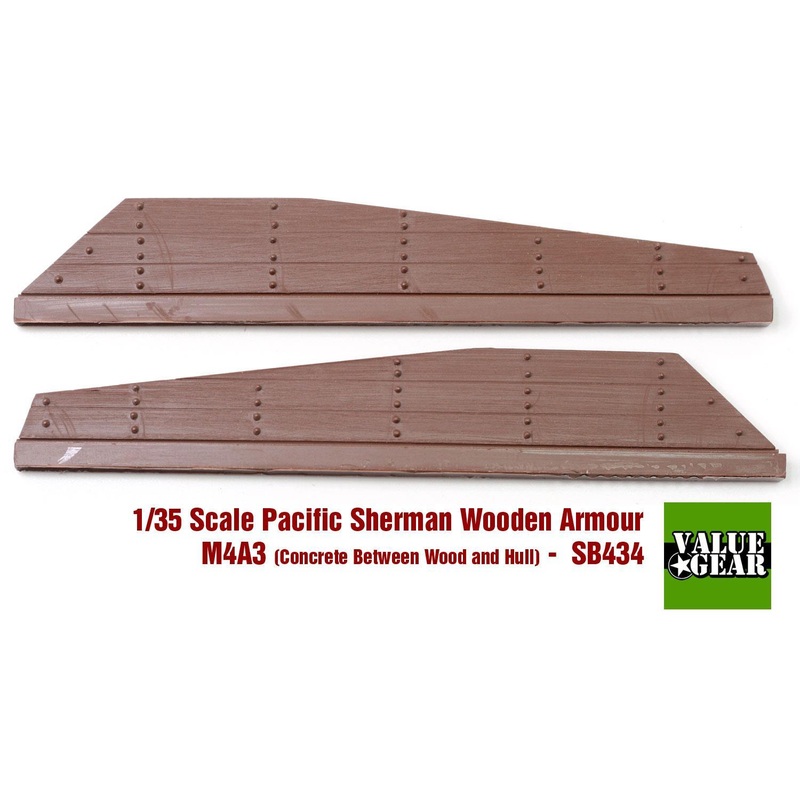 1/35 scale resin model kit Sherman M4A3 Wood Panel Armor + Concrete Set #4