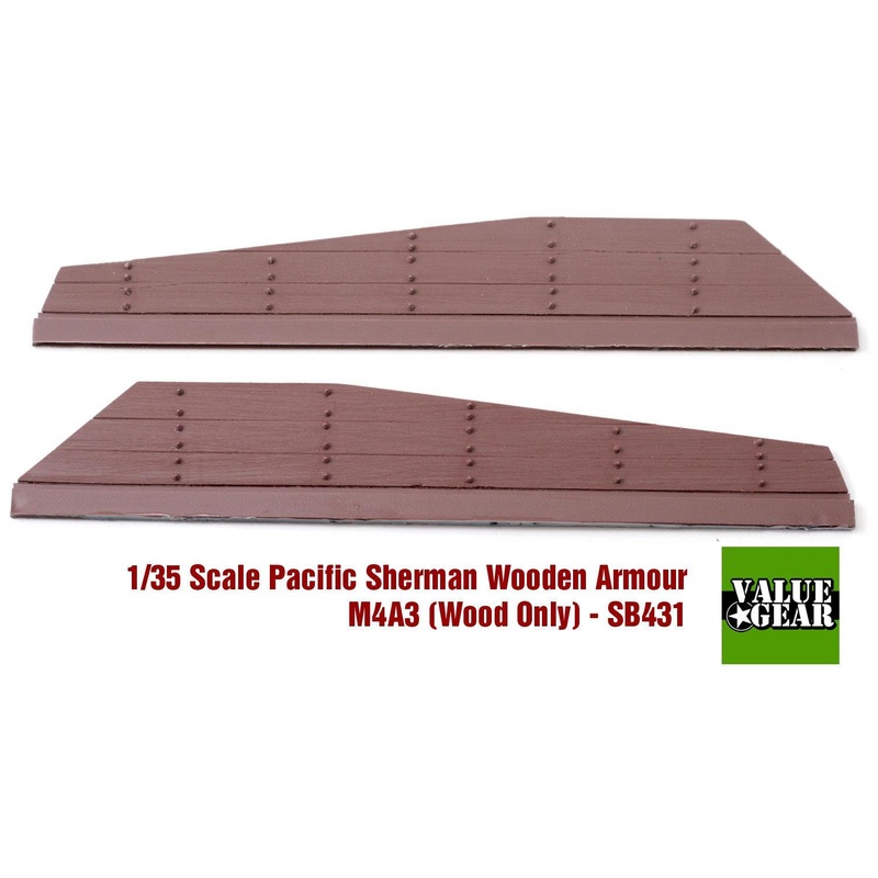 1/35 scale resin model kit Sherman M4A3 Wood Panel Armor Set #1