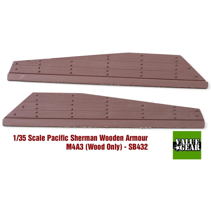 1/35 scale resin model kit Sherman M4A3 Wood Panel Armor Set #2