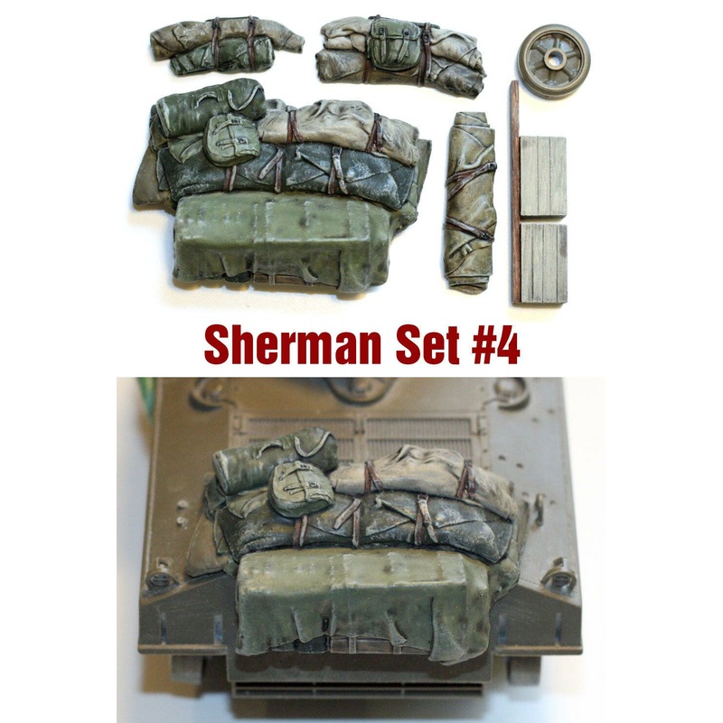 1/35 scale resin Sherman tank Engine Deck and Stowage Sets #4