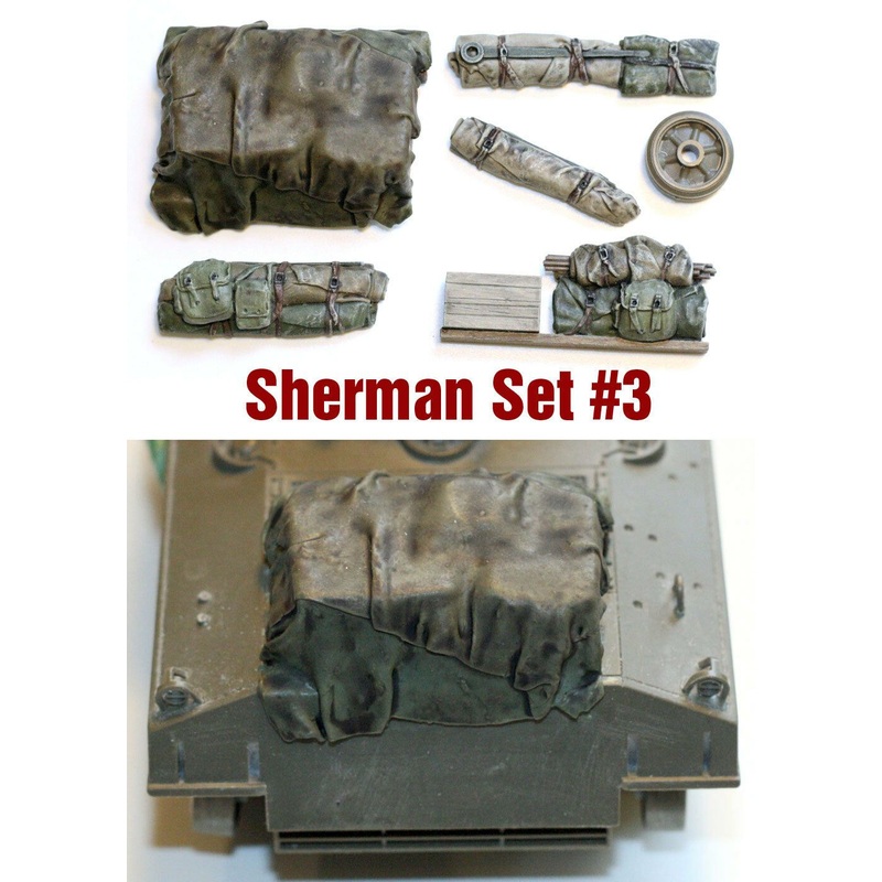 1/35 scale resin WW2 Sherman tank Engine Deck and Stowage Sets #3