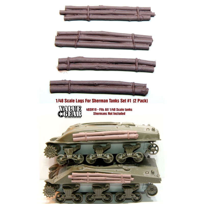 1/48 scale resin model 48SH19 Sandbag Fronts For M4EP Version 1 – For All 1/48 Tanks