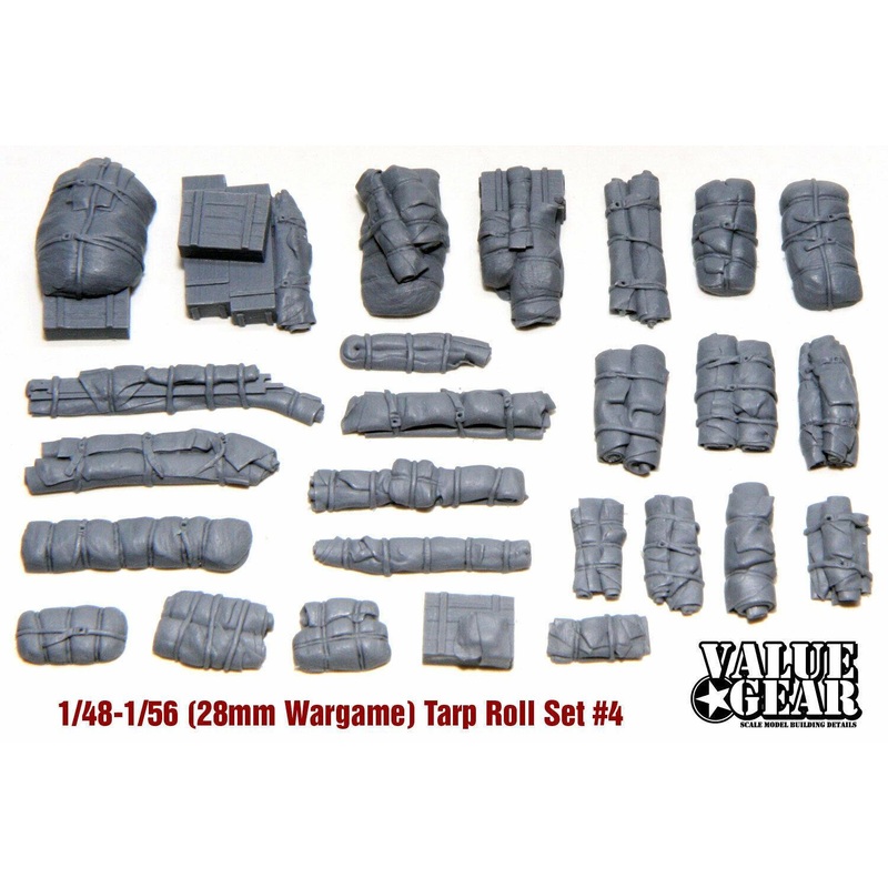 1/48 Scale Tents, Tarps Crates #2 (27 Pieces)
