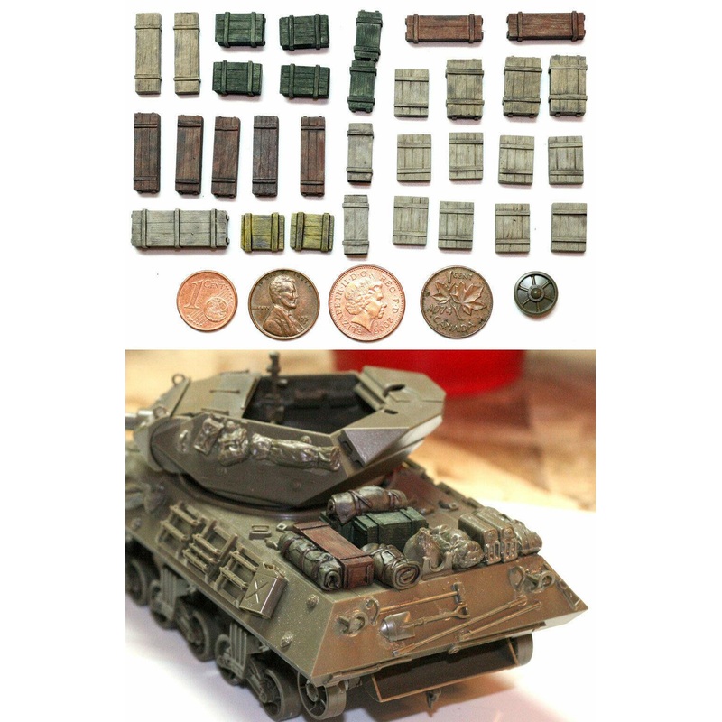 1/56 scale, 28mm Wargaming Just Crates #1 (32 Pieces) (Crates From Sets #1 & 2)