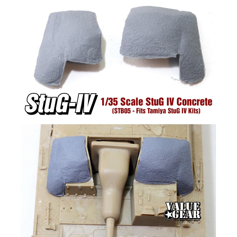 STB06 StuG IV Concrete Armour. For 1/35 Dragon StuG IV (6520) only.