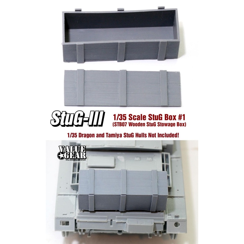 STB07 StuG & Panzer IV Wooden Stowage Box #1