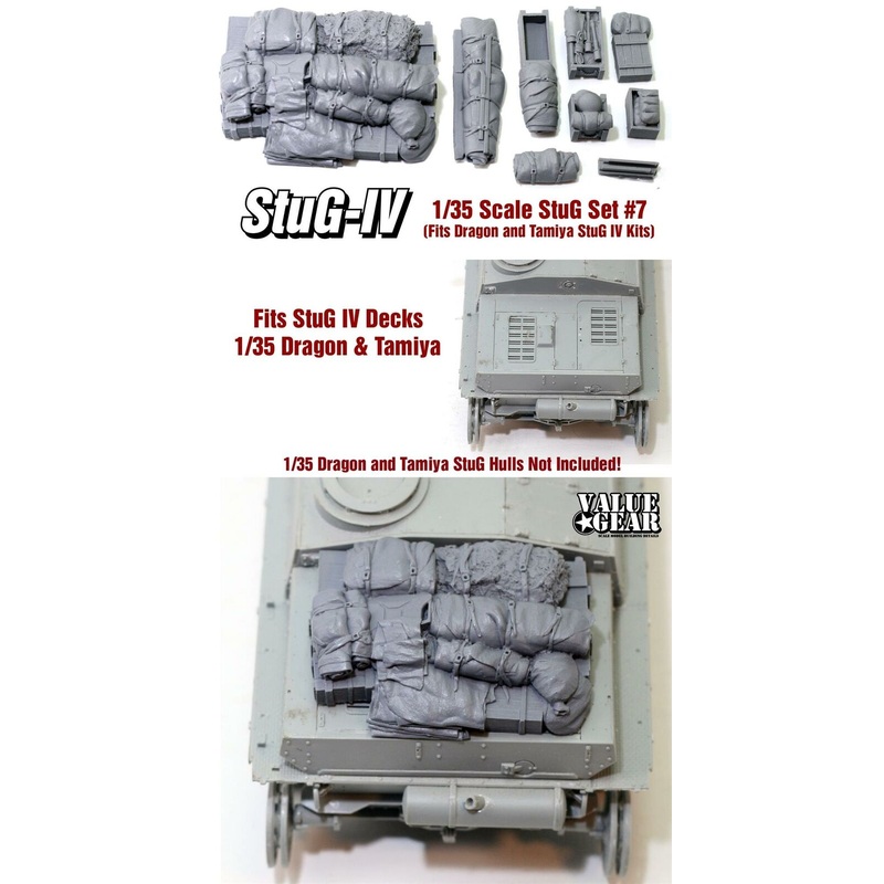 StuG Stowage Set #7. Fits All 1/35 Tamiya & Dragon StuG IV’s.