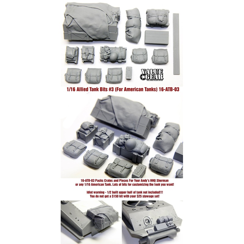 Value Gear 1/16 ATB-03 WWII Sherman Stowage Set #3 for Andy’s Sherman