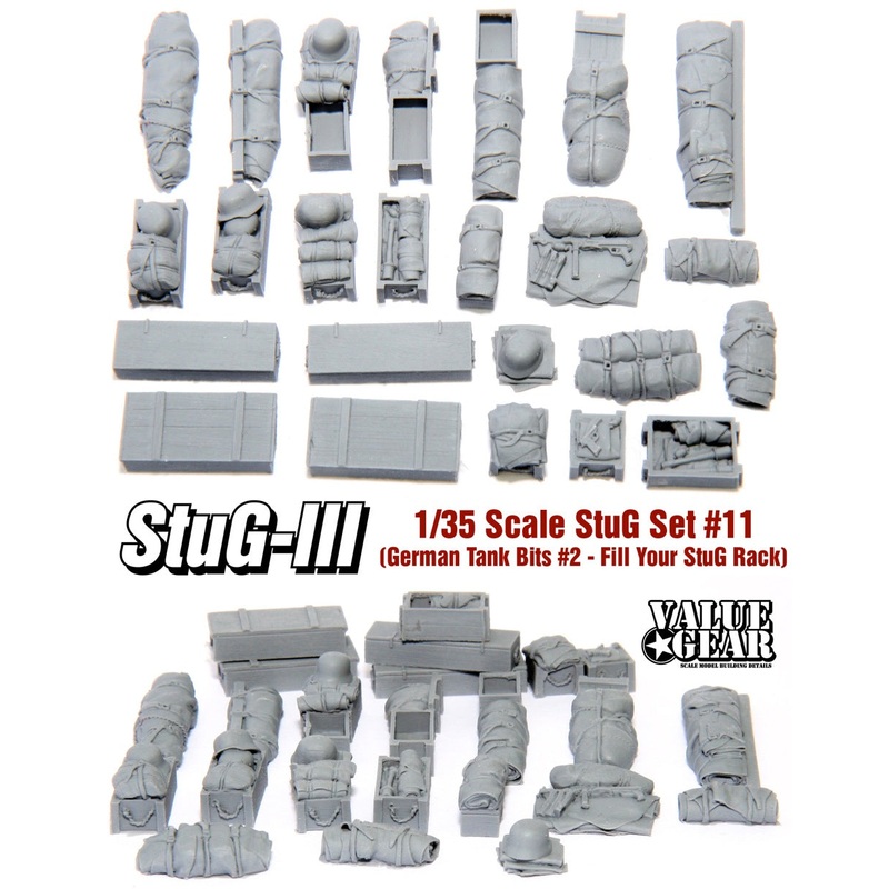 ValueGear 1/35 scale WW2 German Tank Bits #2 (24 Pieces) stowage