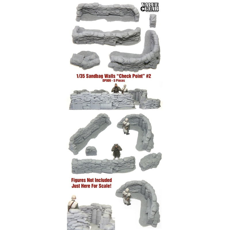 ValueGear Configurable Sandbags Checkpoint #2 1/35 (5 Pieces)