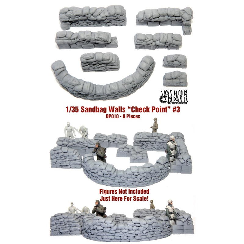 ValueGear Configurable Sandbags Checkpoint #3 1/35 (8 Pieces)