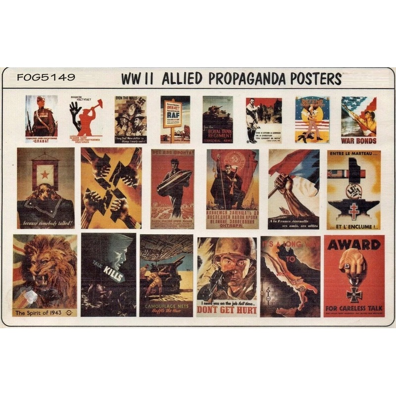 FoG Models 1/35 Scale WW2 Allied Propaganda Posters