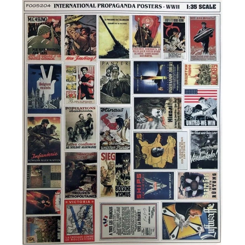 FoG Models 1/35 Scale WW2 Allied Propaganda Posters #2