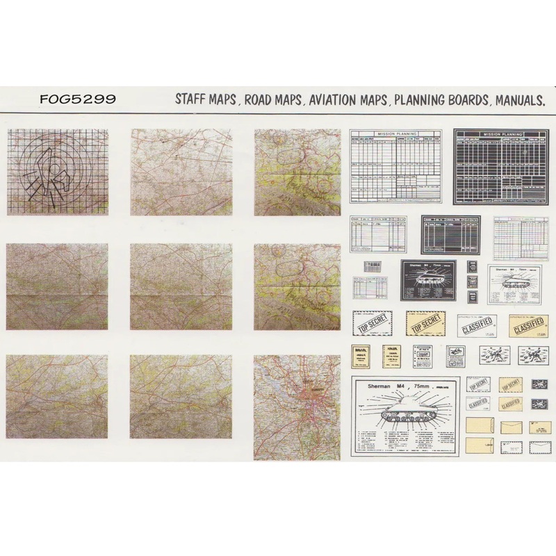 FoG Models 1/35 scale WW2 Maps and planning boards