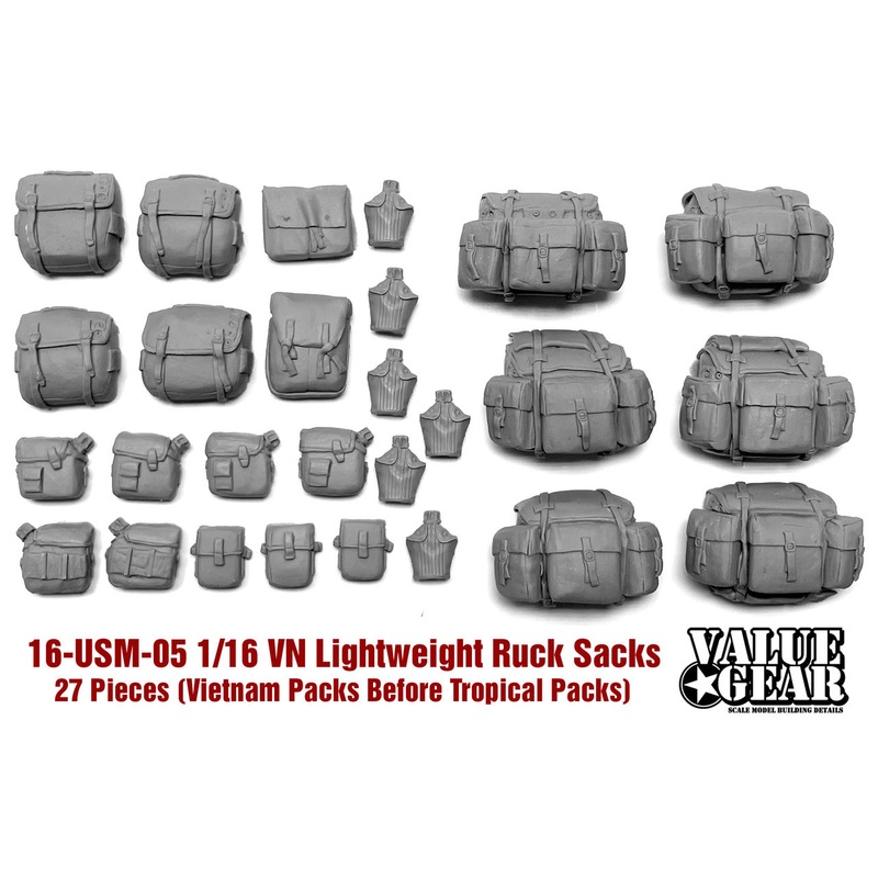 Valuegear 1/16 scale  Vietnam Lightweight Rucksacks (Packs & Canteens)