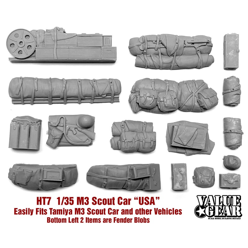 Valuegear 1/35 scale WW2 USA M3 Scout Car Set #7 (Tamiya M3 Scout Car)