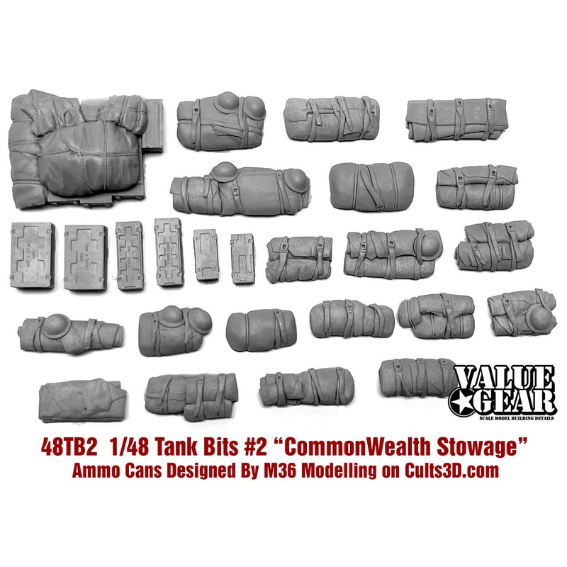 Valuegear 1/48 scale Commonwealth (UK) WWII Tank Bits