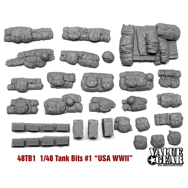 Valuegear 1/48 scale USA WWII Tank Bits