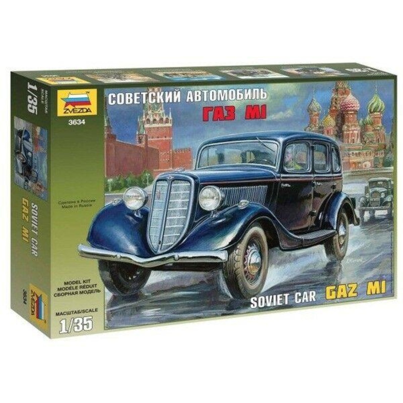 Zvezda 1/35 scale GAZ M1 SOVIET CAR
