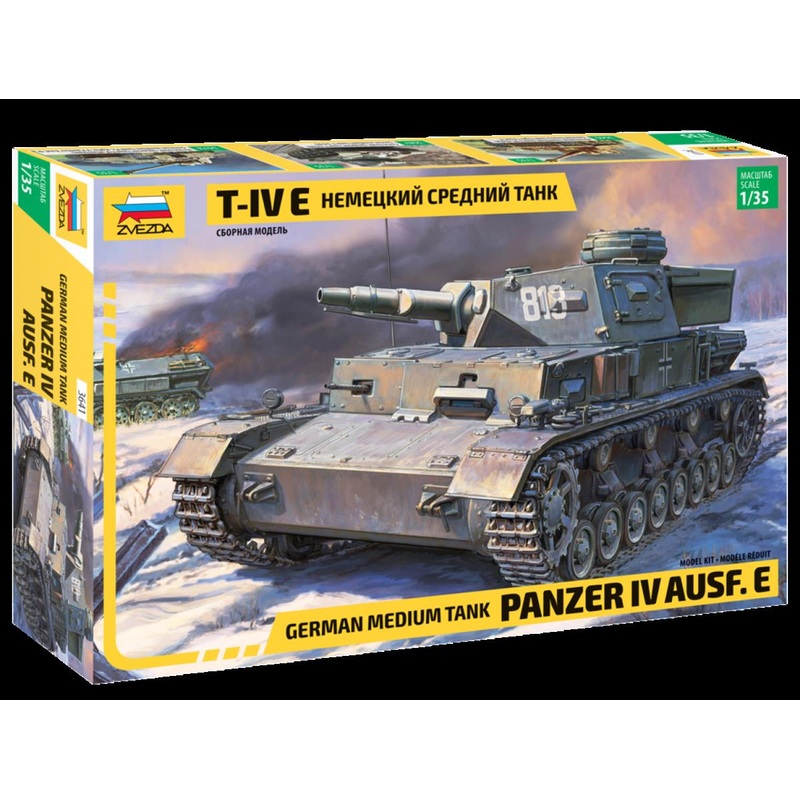Zvezda 1/35 scale Panzer IV Ausf.E WW2 German tank